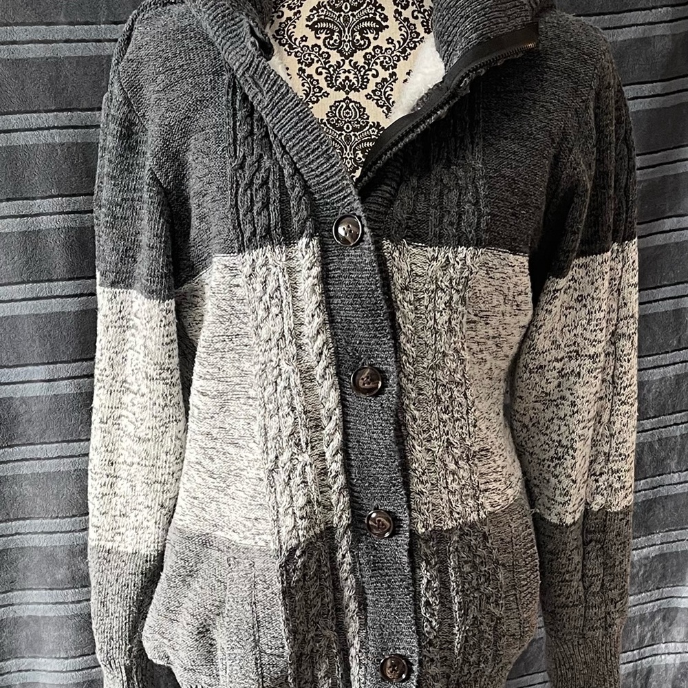 Knit sweater jacket